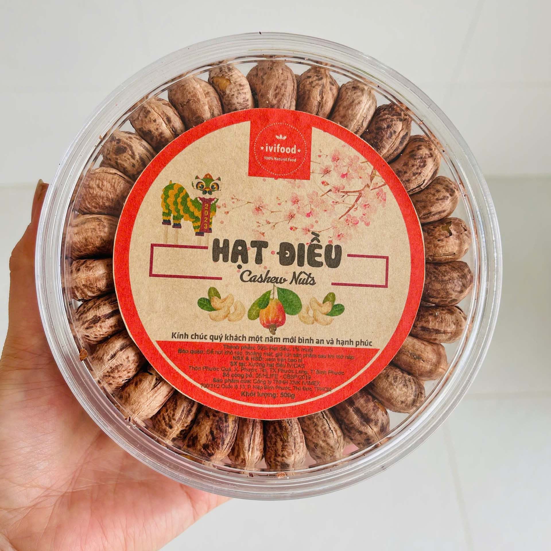 HẠT ĐIỀU LỤA XẾP HOA TẾT - Ảnh 2